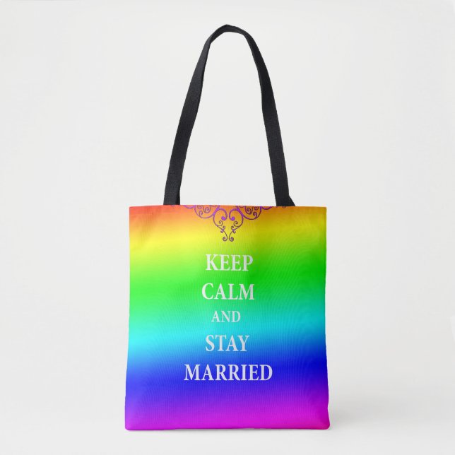 Keep calm and stay married All-Over-Print Tote Bag (Front)