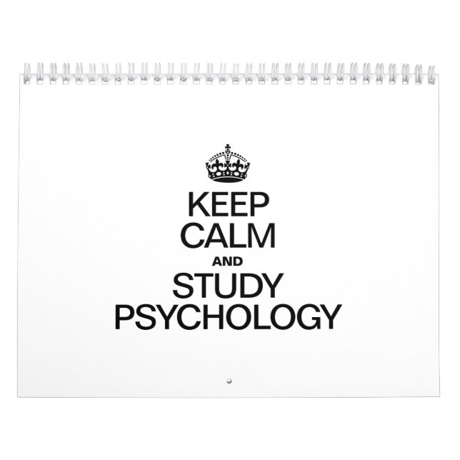 KEEP CALM AND STUDY PSYCHOLOGY CALENDAR (Cover)