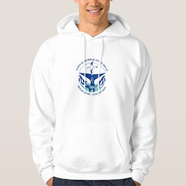 Keep calm and study whales hoodie (Front)