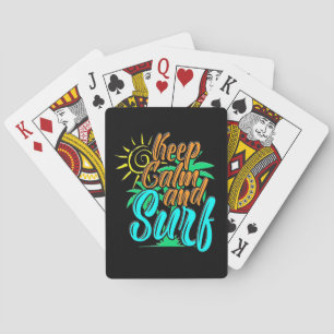 Keep Calm And Sulf Playing Cards