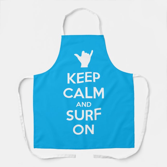 Keep Calm and Surf On Apron (Front)