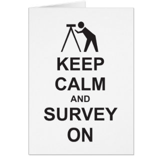 Keep Calm and Survey On Cards