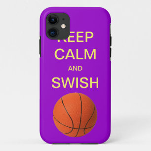 KEEP CALM AND SWISH BASKETBALL iPhone 5 Case