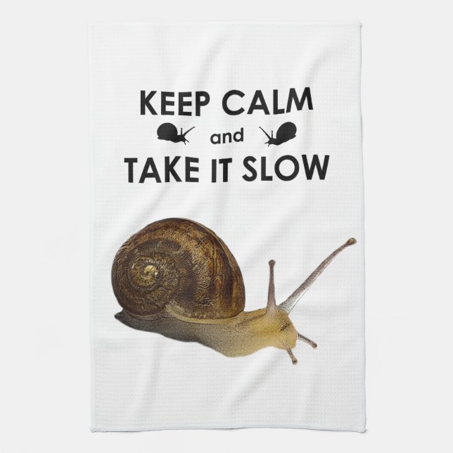 Keep Calm and Take it Slow Kitchen Towel (Vertical)