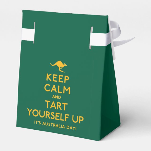 Keep Calm and Tart Yourself Up! Favour Box (Back Side)