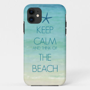 KEEP CALM AND THINK OF THE BEACH PHOTO DESIGN Case-Mate iPhone CASE