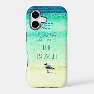 Keep Calm and Think of the Beach with Seagull