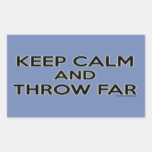 Keep Calm and Throw Far, Shot Put Stickers