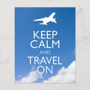 KEEP CALM AND TRAVEL ON FLYER