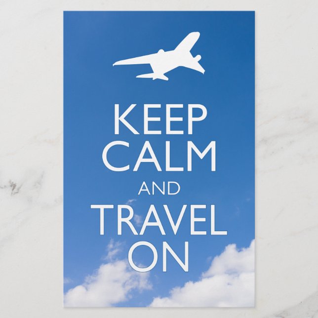 KEEP CALM AND TRAVEL ON FLYER (Front)