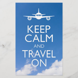 KEEP CALM AND TRAVEL ON FLYER