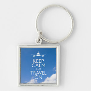 KEEP CALM AND TRAVEL ON KEY RING