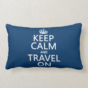 Keep Calm and Travel On Lumbar Cushion