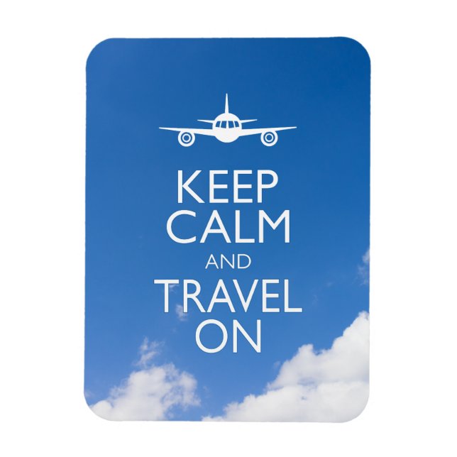 KEEP CALM AND TRAVEL ON MAGNET (Vertical)