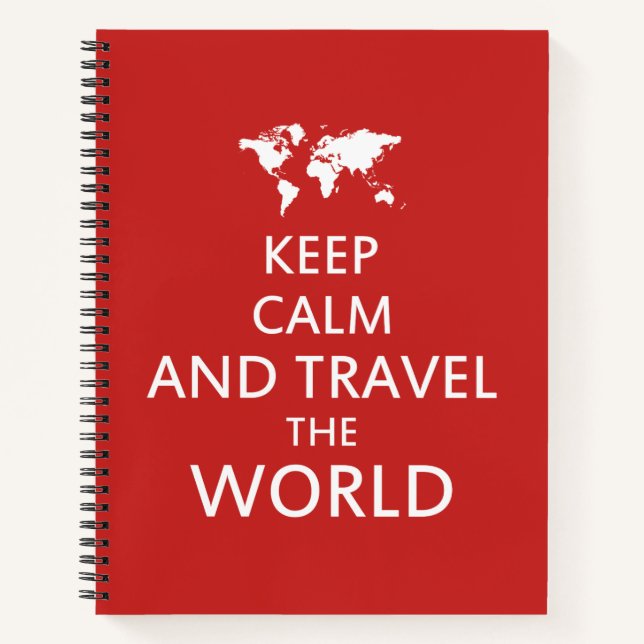 Keep calm and travel the world notebook (Front)