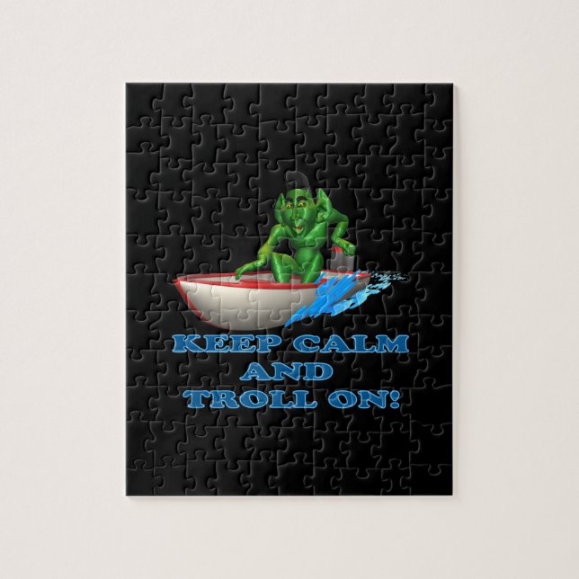 Keep Calm And Troll On Jigsaw Puzzle (Vertical)