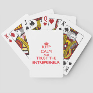 Keep Calm and Trust the Entrepreneur Playing Cards