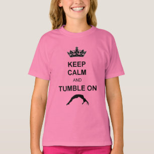 Keep calm and tumble Girls' Fitted Bella shirt