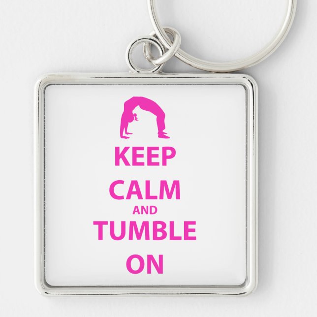 Keep Calm and Tumble On Key Ring (Front)