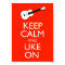 Keep Calm And Uke On Poster Print