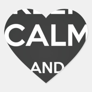 Keep Calm and Vape On Heart Sticker