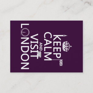 Keep Calm and Visit London Business Card