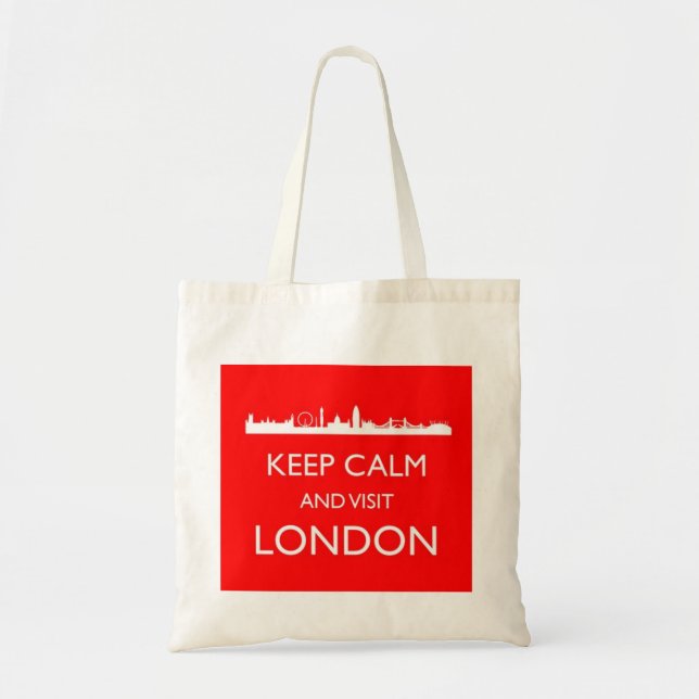 Keep Calm and Visit London Tote Bag (Front)