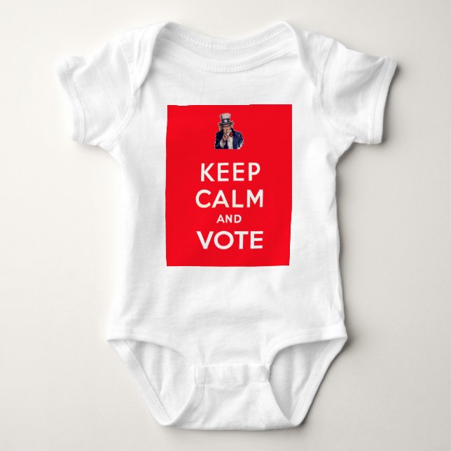 Keep Calm and Vote Baby Bodysuit (Front)