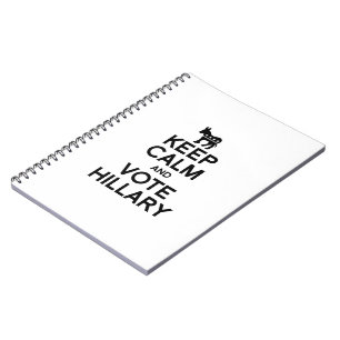 KEEP CALM AND VOTE HILLARY.png Spiral Notebook