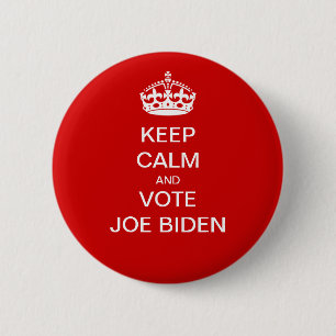 Keep calm and vote Joe Biden 6 Cm Round Badge