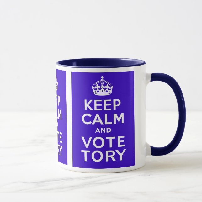 Keep Calm And Vote Tory ~ Political U.K Mug (Right)