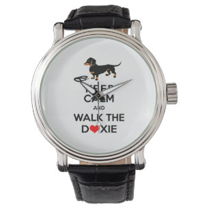 Keep Calm and Walk the Doxie - Cute Dachshund Watch