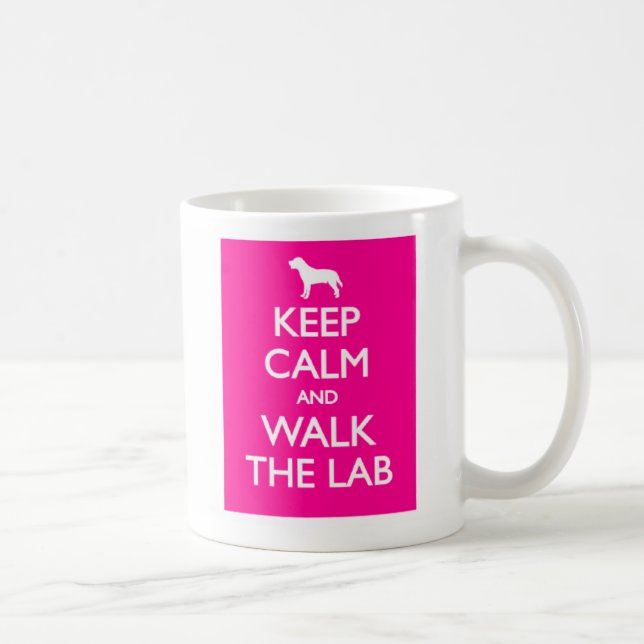 Keep Calm And Walk The Labrador Coffee Mug (Right)