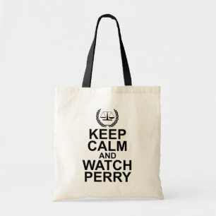 Keep Calm and Watch Perry Legal Humour Tote Bag