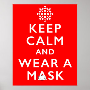 Keep Calm and Wear a Mask - Coronavirus Poster
