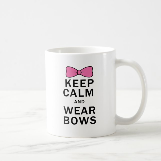 Keep Calm and Wear Bows Coffee Mug (Right)