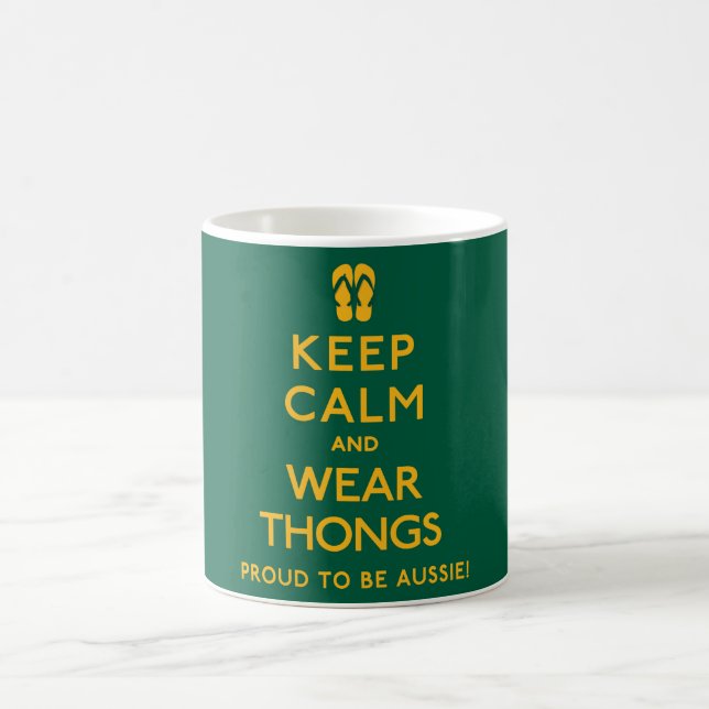 Keep Calm and Wear Thongs! Coffee Mug (Center)