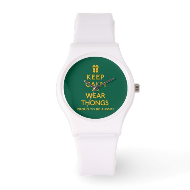 Keep Calm and Wear Thongs! Watch (Front)