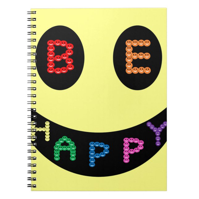 Keep Calm Be Happy Destiny Spiral Notebook (Front)