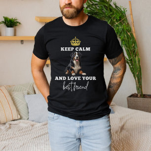Keep Calm Bernese Tee, Bernese Mountain Dog TShirt