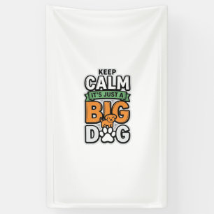 Keep Calm Big Dog Vintage Vector Design_1 Banner