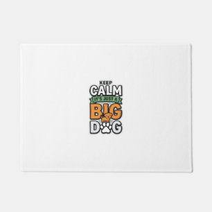 Keep Calm Big Dog Vintage Vector Design_1 Doormat