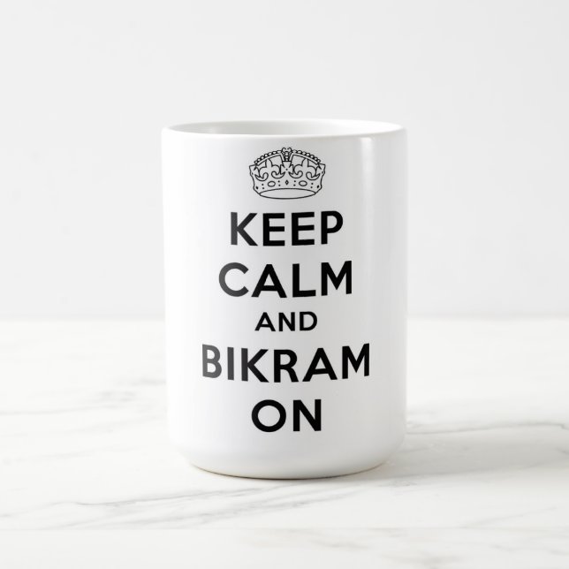 Keep Calm & Bikram On Mug (Center)