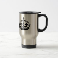 Keep calm black victory crown