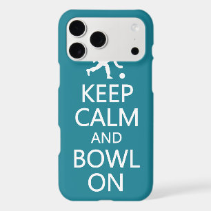 Keep Calm & Bowl On custom name & colour cases