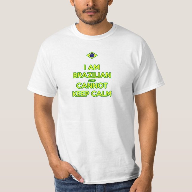 keep calm brazilian shirt (Front)