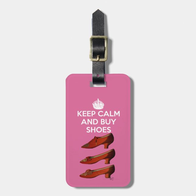 Keep Calm Buy Shoes 2 Luggage Tag (Front Vertical)