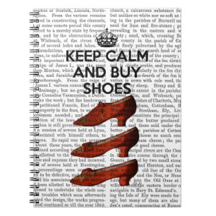 Keep Calm Buy Shoes Spiral Notebook