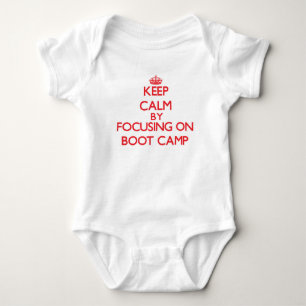 Keep Calm by focusing on Boot Camp Baby Bodysuit