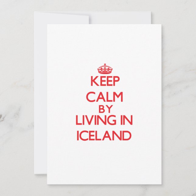 Keep Calm by living in Iceland (Front)